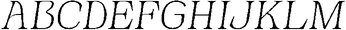 Novarick Italic Extra Light otf (200) Font UPPERCASE