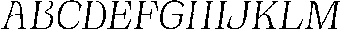 Novarick Italic Light otf (300) Font UPPERCASE