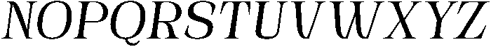 Novarick Italic Medium otf (500) Font UPPERCASE