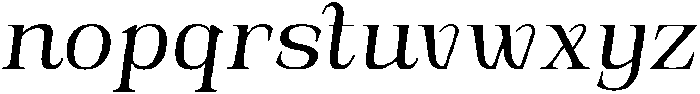 Novarick Italic Medium otf (500) Font LOWERCASE