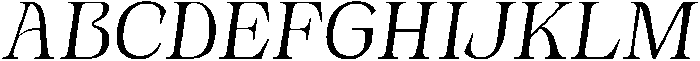 Novarick Italic Regular otf (400) Font UPPERCASE