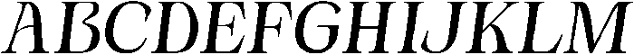 Novarick Italic Semi Bold otf (600) Font UPPERCASE
