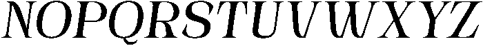 Novarick Italic Semi Bold otf (600) Font UPPERCASE