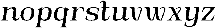 Novarick Italic Semi Bold otf (600) Font LOWERCASE