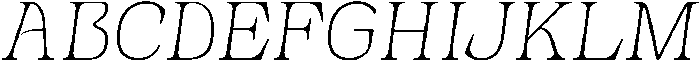 Novarick Italic Thin otf (100) Font UPPERCASE