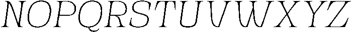 Novarick Italic Thin otf (100) Font UPPERCASE