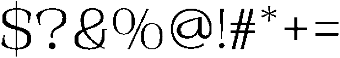 Novarick Light otf (300) Font OTHER CHARS