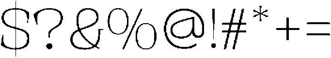 Novarick Thin otf (100) Font OTHER CHARS