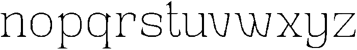 Novarick Thin otf (100) Font LOWERCASE