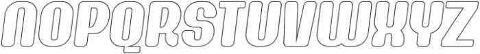 Novaro Outline Italic otf (400) Font UPPERCASE