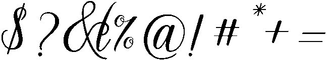 November Script otf (400) Font OTHER CHARS