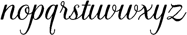 November Script otf (400) Font LOWERCASE