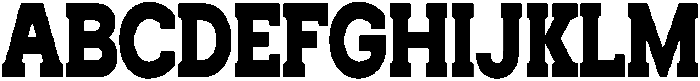 Noverion Slab Black Condensed otf (900) Font UPPERCASE