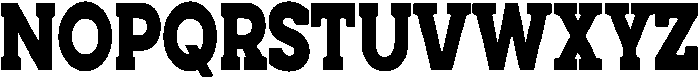Noverion Slab Black Condensed otf (900) Font UPPERCASE