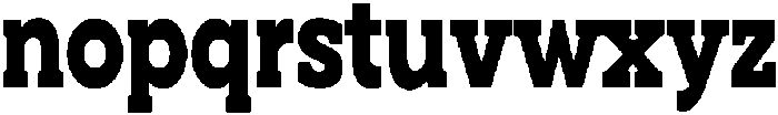 Noverion Slab Black Condensed otf (900) Font LOWERCASE