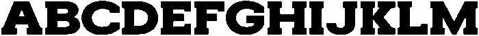 Noverion Slab Black Expanded otf (900) Font UPPERCASE