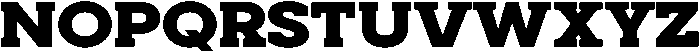 Noverion Slab Black Expanded otf (900) Font UPPERCASE