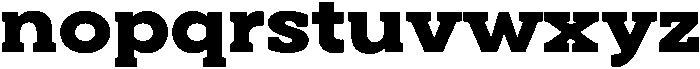 Noverion Slab Black Expanded otf (900) Font LOWERCASE
