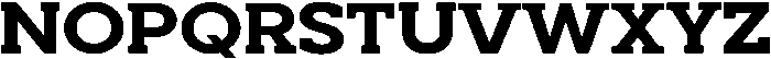 Noverion Slab Bold Expanded otf (700) Font UPPERCASE