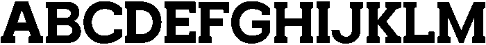 Noverion Slab Bold otf (700) Font UPPERCASE