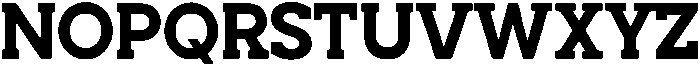 Noverion Slab Bold otf (700) Font UPPERCASE