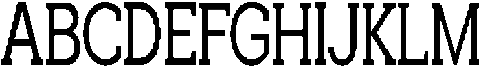 Noverion Slab Condensed otf (400) Font UPPERCASE