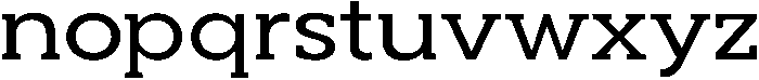 Noverion Slab Expanded otf (400) Font LOWERCASE