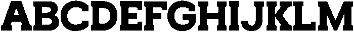 Noverion Slab Extra Bold otf (700) Font UPPERCASE