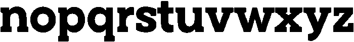 Noverion Slab Extra Bold otf (700) Font LOWERCASE