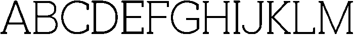 Noverion Slab Extra Light otf (200) Font UPPERCASE