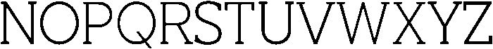 Noverion Slab Extra Light otf (200) Font UPPERCASE