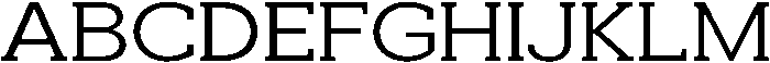 Noverion Slab Light Expanded otf (300) Font UPPERCASE