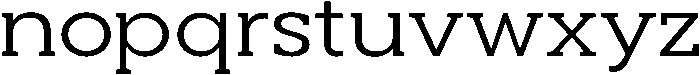 Noverion Slab Light Expanded otf (300) Font LOWERCASE