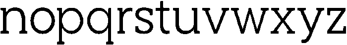 Noverion Slab Light otf (300) Font LOWERCASE