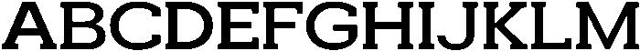 Noverion Slab Medium Expanded otf (500) Font UPPERCASE