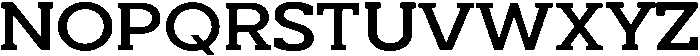 Noverion Slab Medium Expanded otf (500) Font UPPERCASE