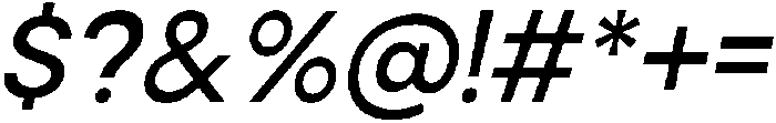 Noverion Slab Medium Slanted otf (500) Font OTHER CHARS