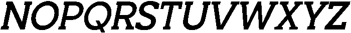 Noverion Slab Medium Slanted otf (500) Font UPPERCASE