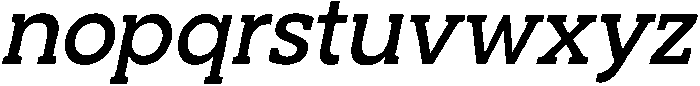 Noverion Slab Medium Slanted otf (500) Font LOWERCASE
