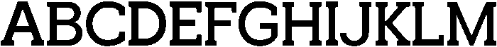Noverion Slab Medium otf (500) Font UPPERCASE