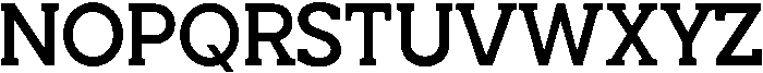Noverion Slab Medium otf (500) Font UPPERCASE