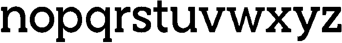 Noverion Slab Medium otf (500) Font LOWERCASE