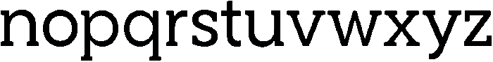 Noverion Slab Regular otf (400) Font LOWERCASE