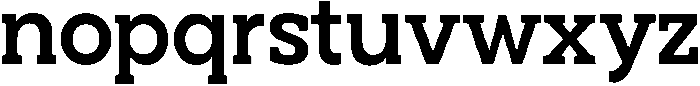 Noverion Slab Semi Bold otf (600) Font LOWERCASE