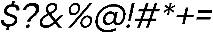 Noverion Slab Slanted otf (400) Font OTHER CHARS