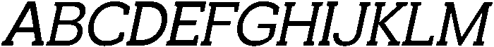 Noverion Slab Slanted otf (400) Font UPPERCASE