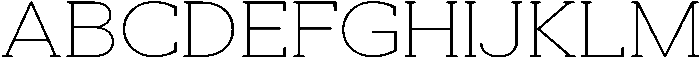Noverion Slab Thin Expanded otf (100) Font UPPERCASE