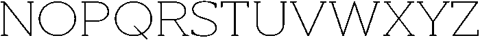 Noverion Slab Thin Expanded otf (100) Font UPPERCASE
