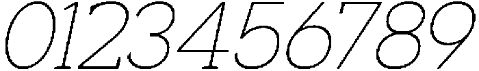 Noverion Slab Thin Slanted otf (100) Font OTHER CHARS