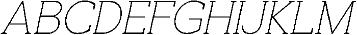 Noverion Slab Thin Slanted otf (100) Font UPPERCASE